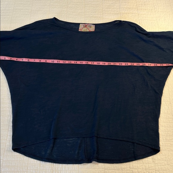 Nation by Jen Mencha sz Large  like new Shirt soft cotton 3/4 sleeve - Picture 4 of 6